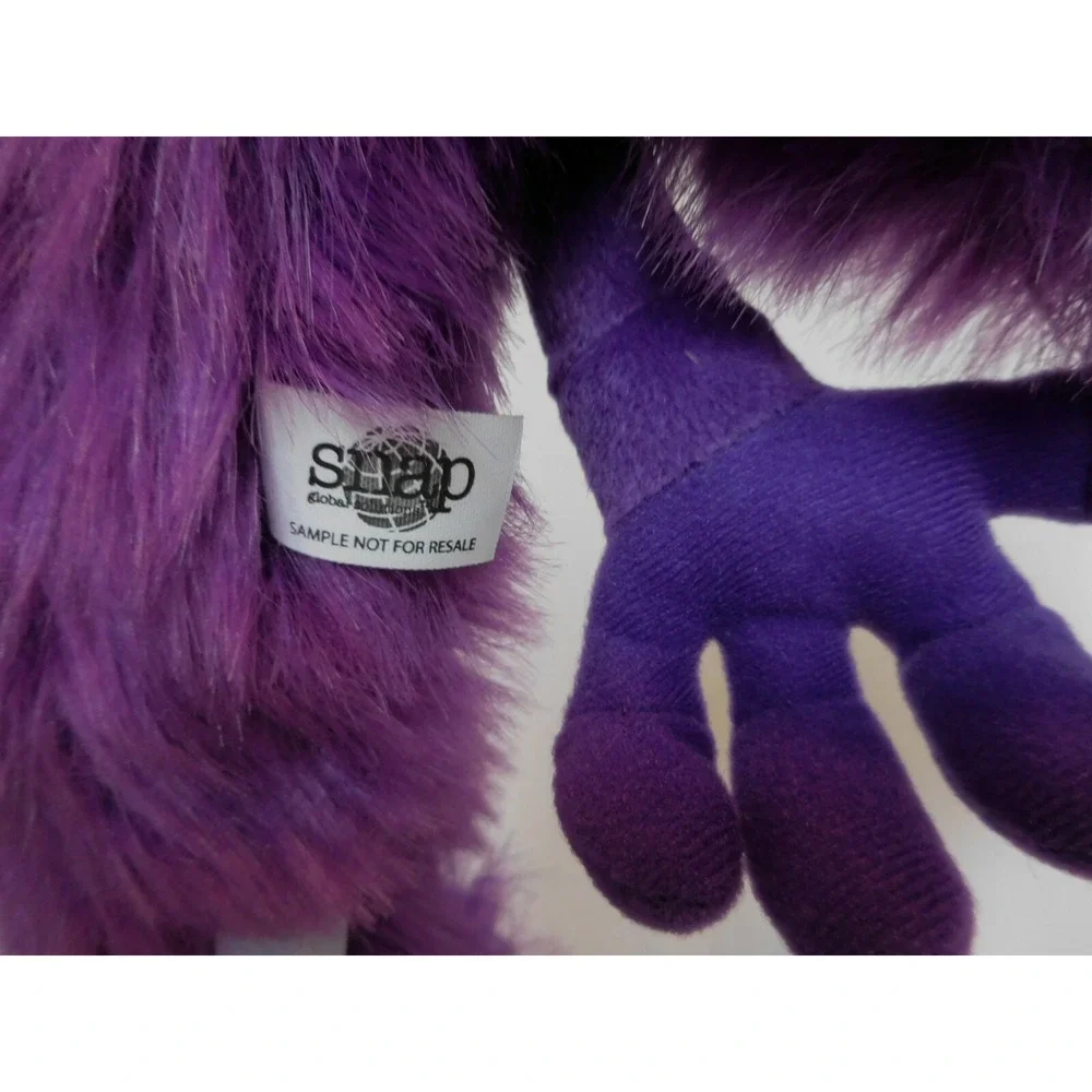 DISNEY Store Pixar Plush Monsters Inc University ART Purple Monster SAMPLE rare